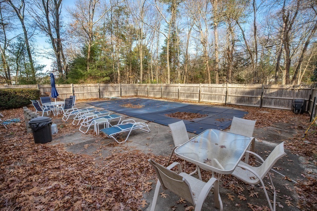 1 Spring Lane Sharon, MA 02067 - Photo 19 of 23 a view of backyard with seating space and trees