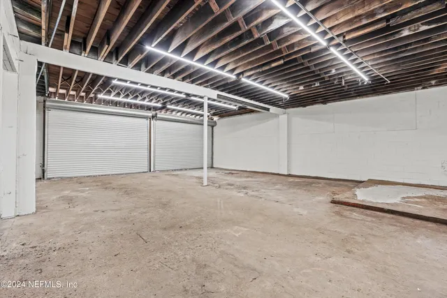 a view of a room with an empty space