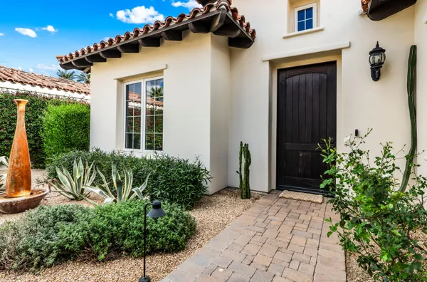 a view of a entryway door of the house