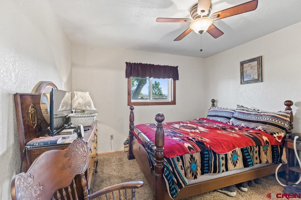 15567 6282nd Road Montrose, CO 81403 - Photo 16 of 36 a bedroom with furniture and a chandelier