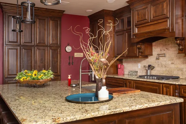 a room with lots of fruit and vegetables