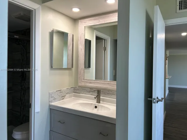 a close view of closet