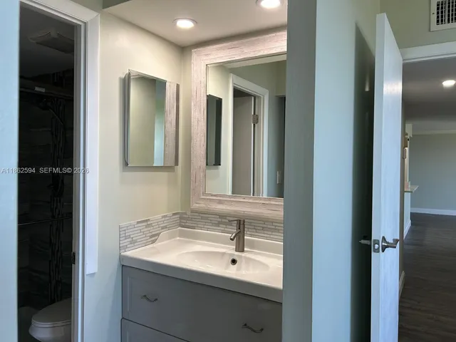 a close view of closet