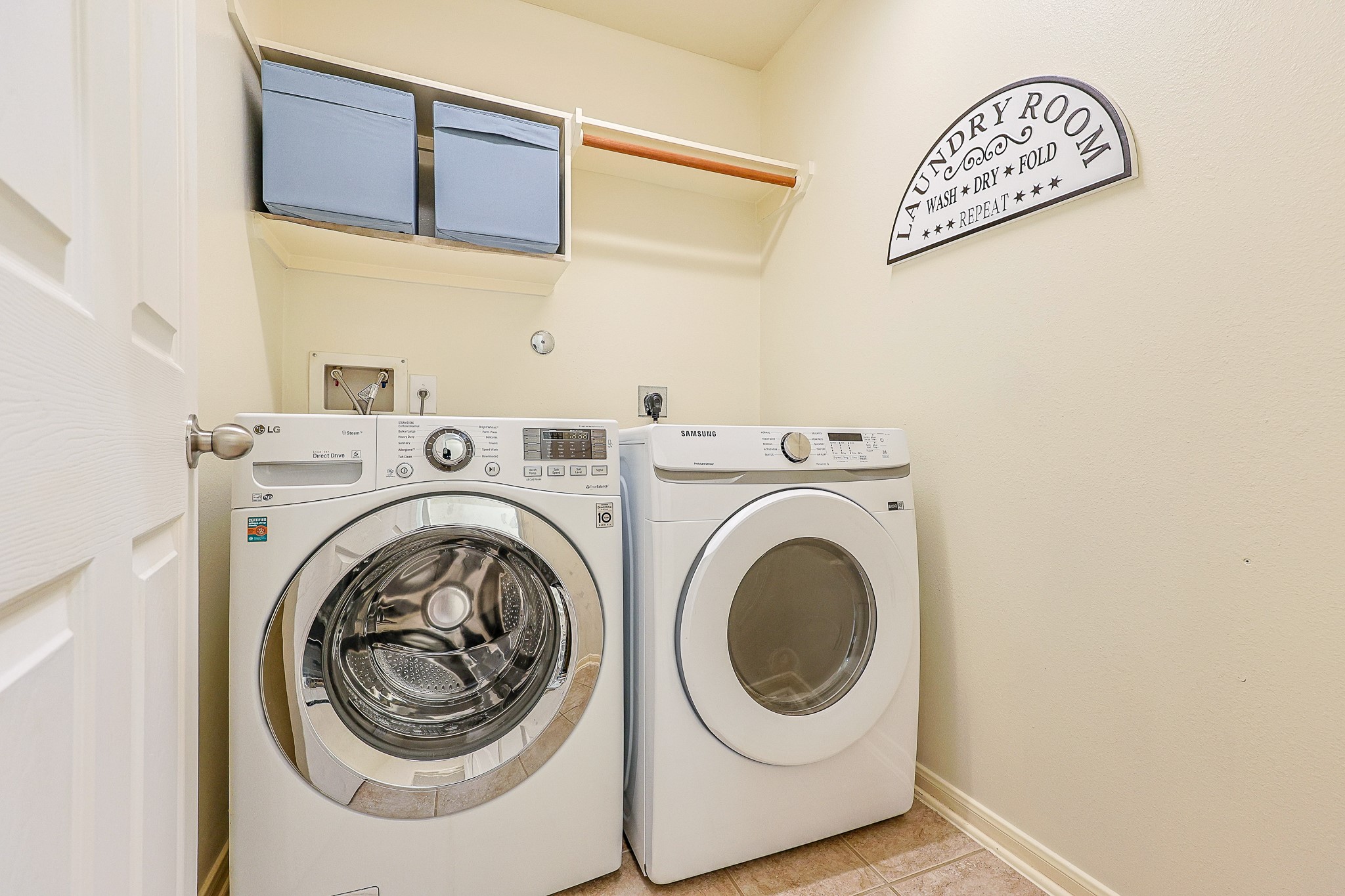10306 Rudolph Court Missouri City, TX 77459 - Photo 24 of 34 This highly functional, laundry room makes daily chores a breeze with its organized layout and modern amenities feature electric or gas dryer connection and washer connections