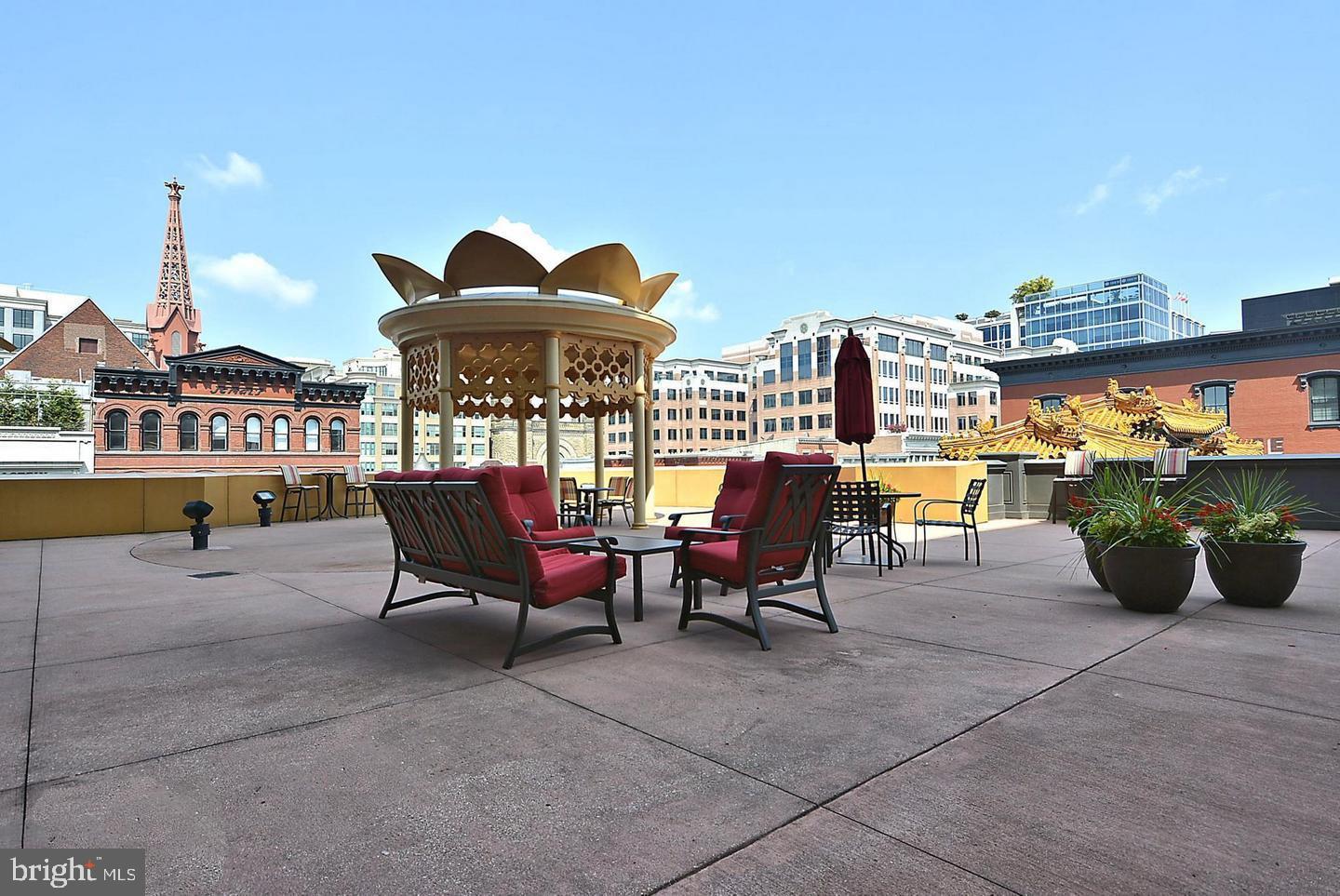 777 7th Street Northwest, Unit 1014 Washington, DC 20001 - Photo 37 of 43 a view of a terrace with sitting area