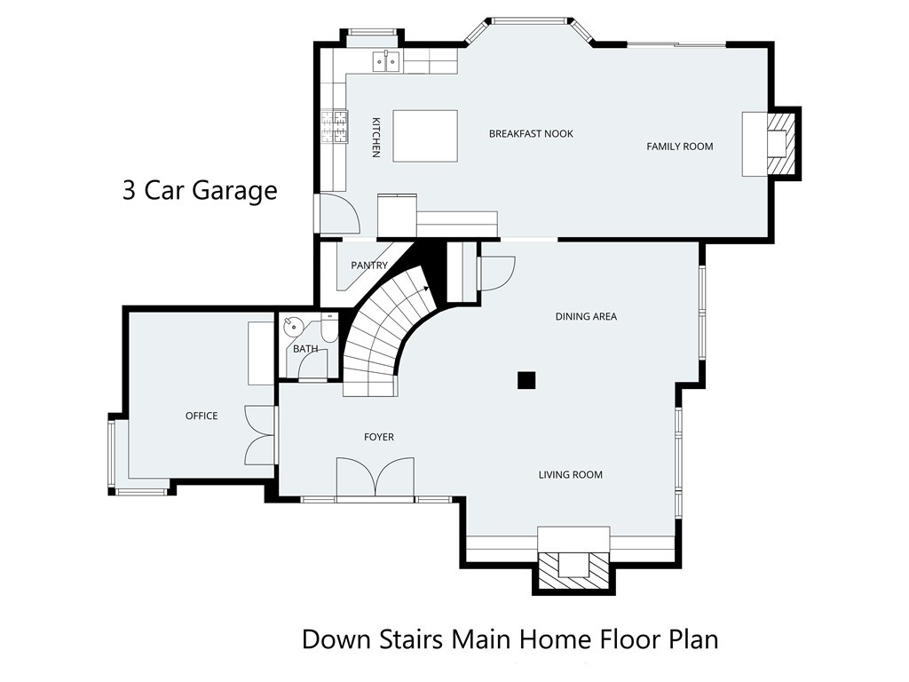5739 Indigo Avenue Rancho Cucamonga, CA 91701 - Photo 49 of 51 Downstairs Floorplan- Main Home