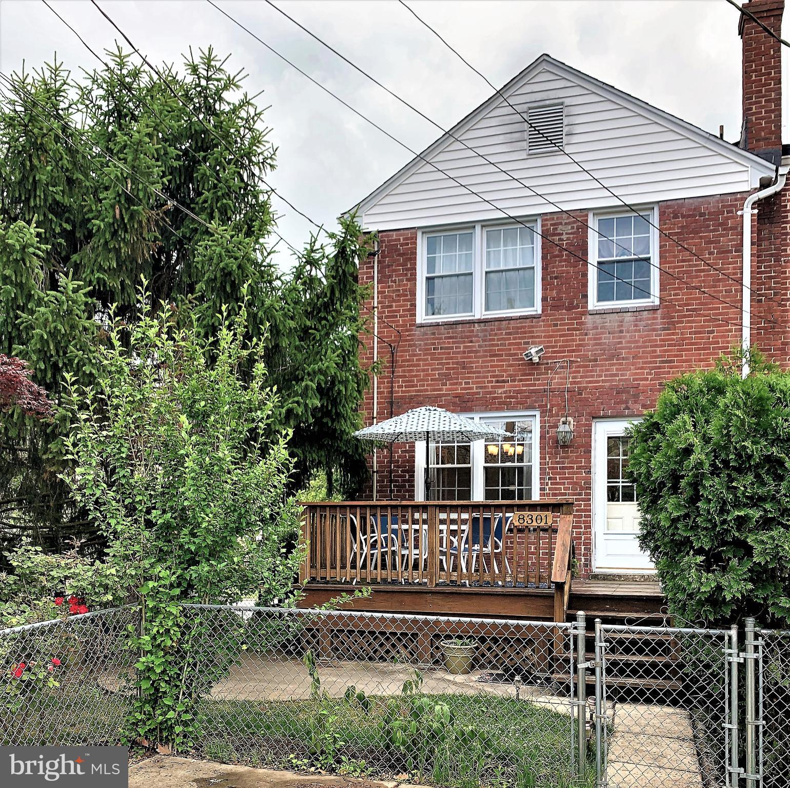8301 Hillendale Road Baltimore, MD 21234 - Photo 8 of 8 REAR PARKING PAD/OVER-SIZED FENCED YARD