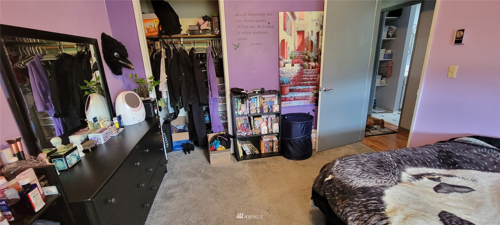 1224 Mission Road Everson, WA 98247 - Photo 14 of 30 a bedroom with a bed and a closet