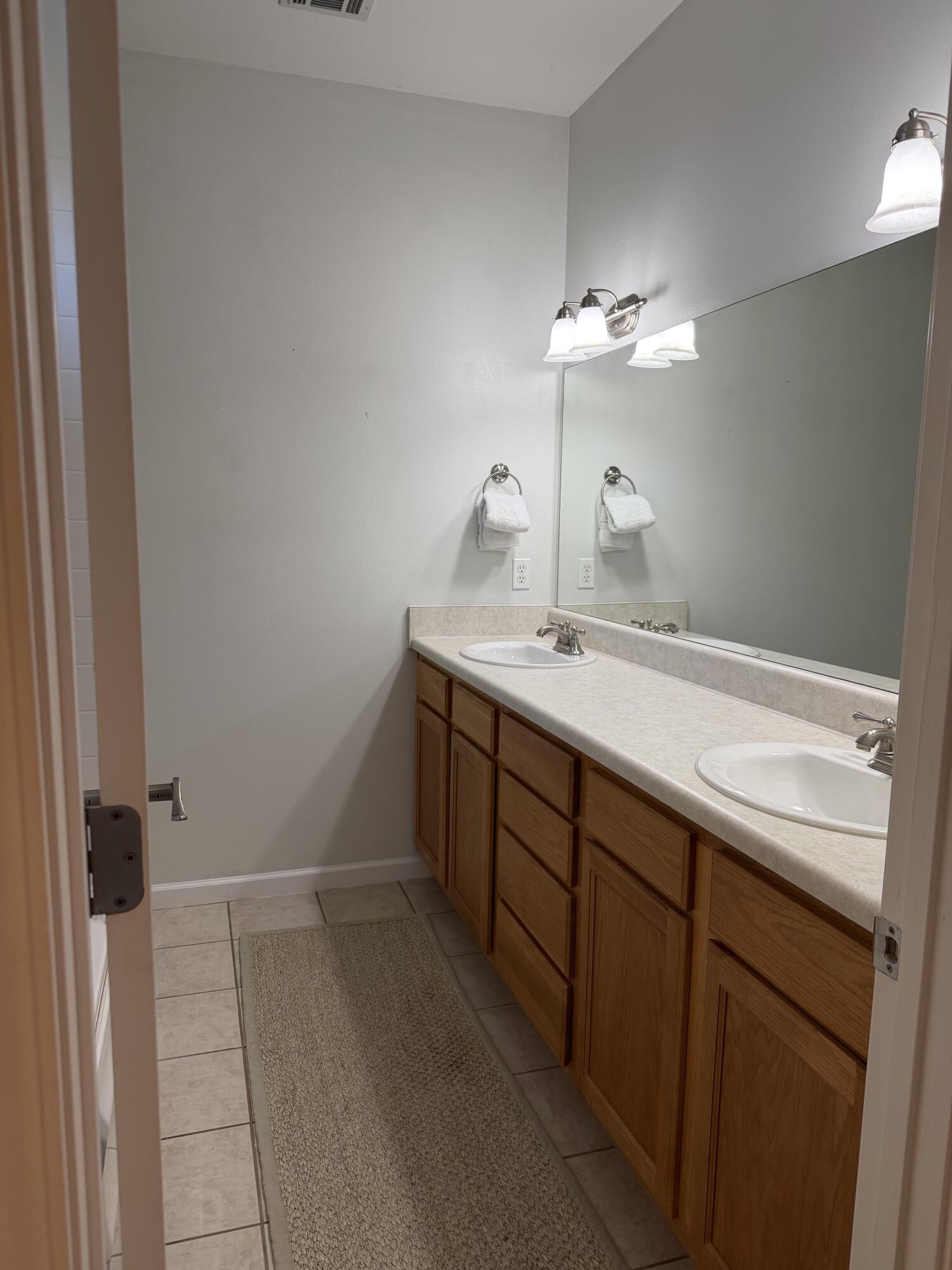 176 Georgie Street Santa Rosa Beach, FL 32459 - Photo 20 of 31 a bathroom with a sink vanity and a mirror