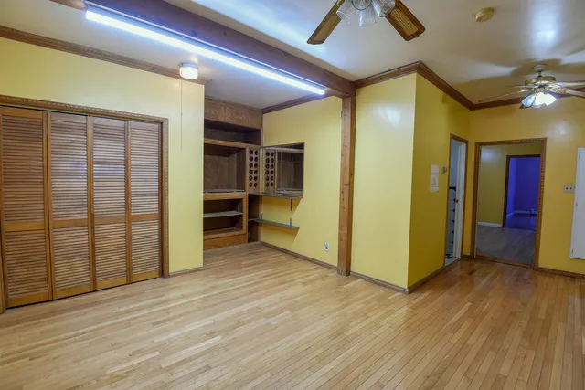 wooden floor in an empty room