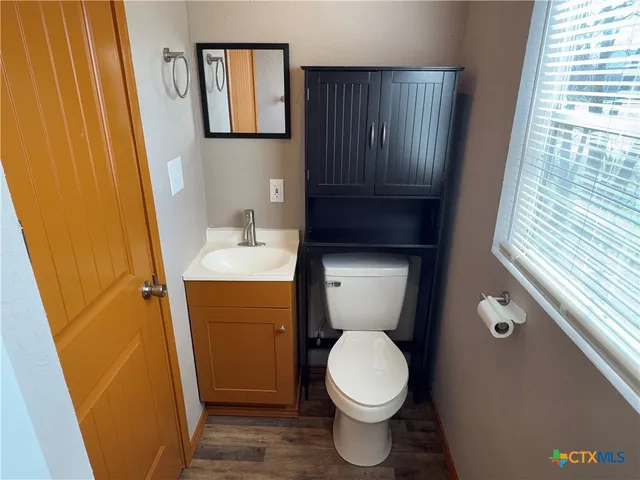 a bathroom with a sink and a toilet