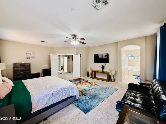 a kitchen with a cabinets and counter space
