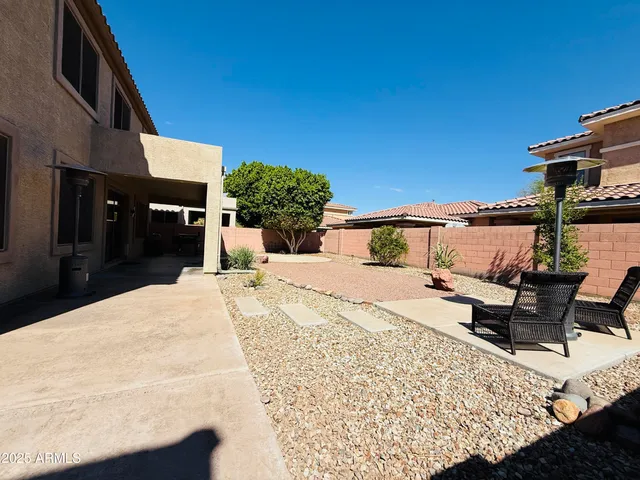 a view of a house with a patio