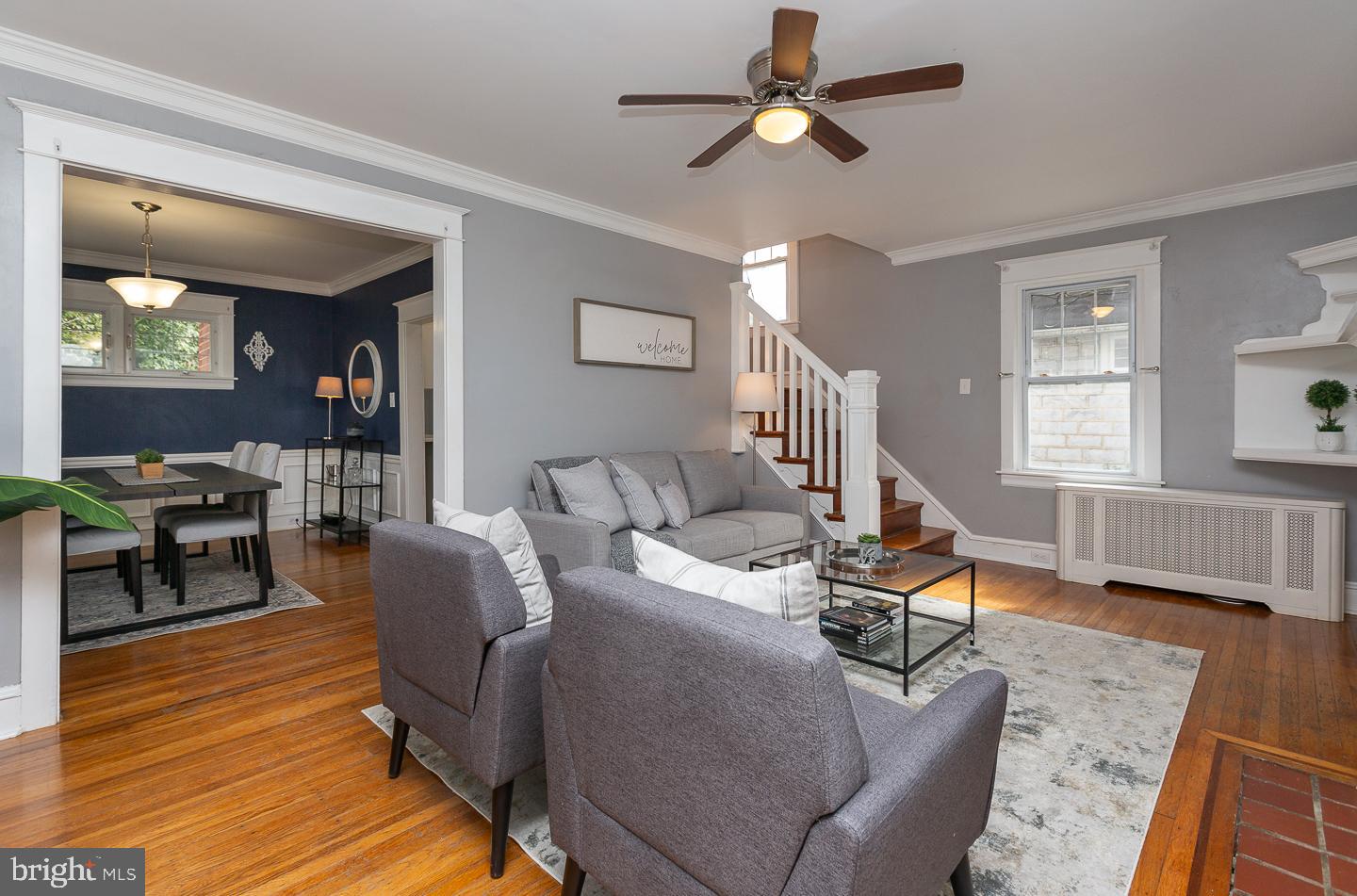 2029 Laurel Road Havertown, PA 19083 - Photo 9 of 45 a living room with furniture and a wooden floor