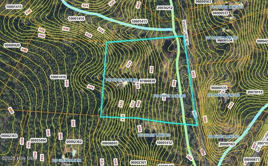 700 Shady Lane Road Carthage, NC 28327 - Photo 98 of 108 GIS Map Contour