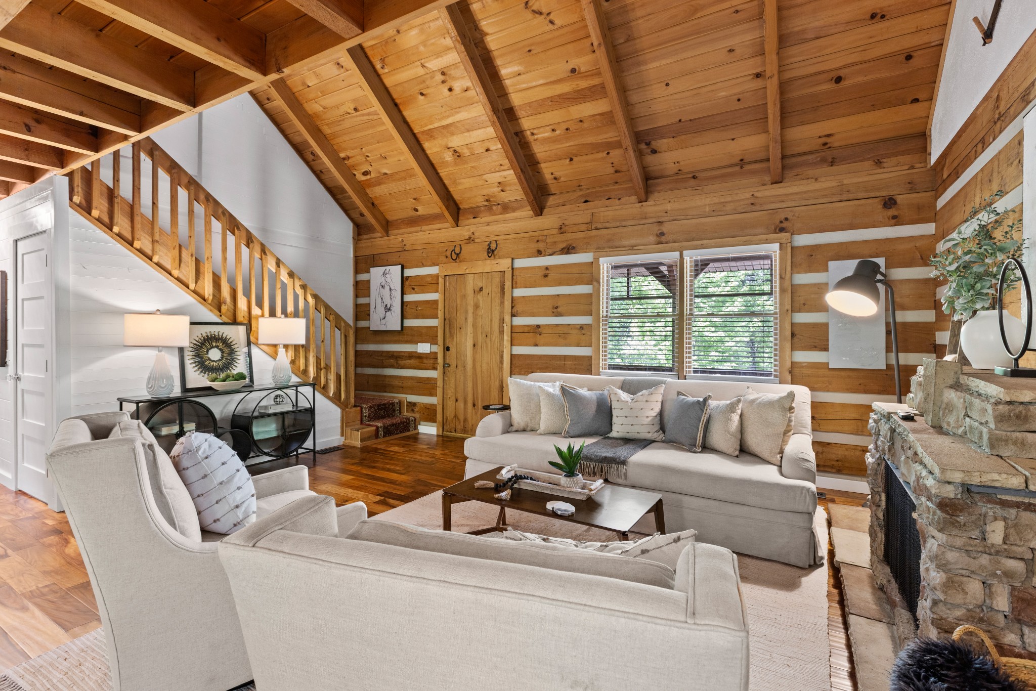 1708 Sugar Ridge Road Spring Hill, TN 37174 - Photo 17 of 59 a living room with furniture and a floor to ceiling window