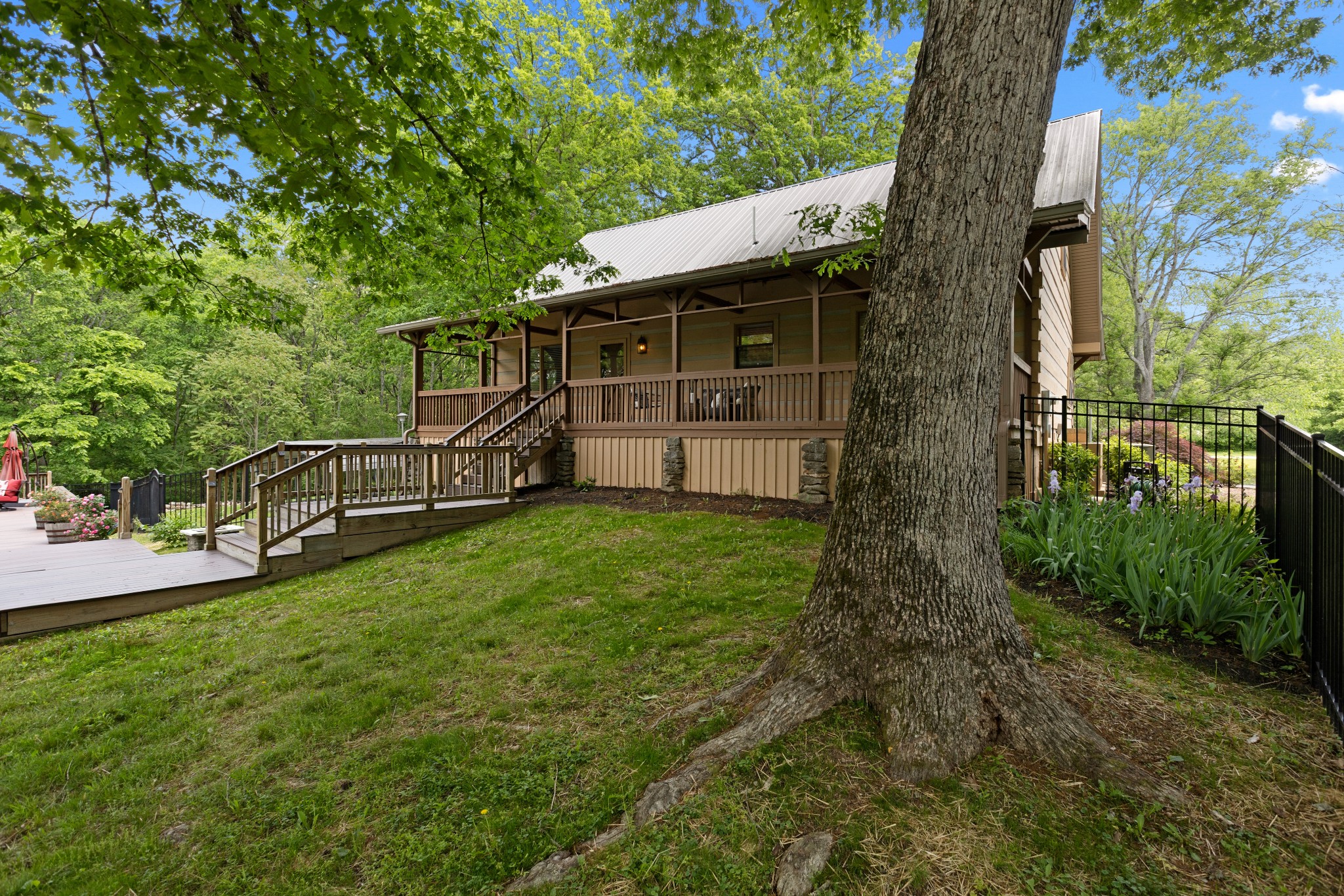 1708 Sugar Ridge Road Spring Hill, TN 37174 - Photo 44 of 59 a view of backyard with deck and garden