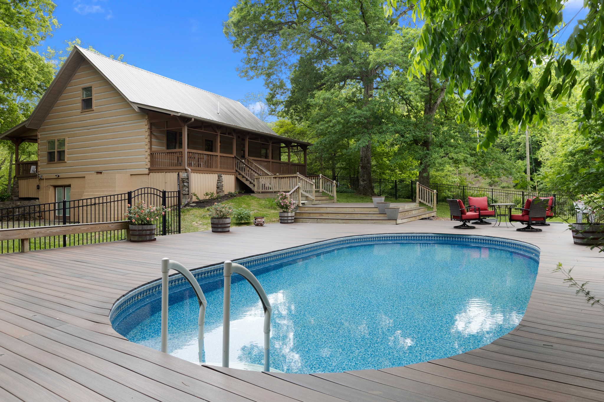 1708 Sugar Ridge Road Spring Hill, TN 37174 - Photo 46 of 59 a swimming pool with outdoor seating and yard