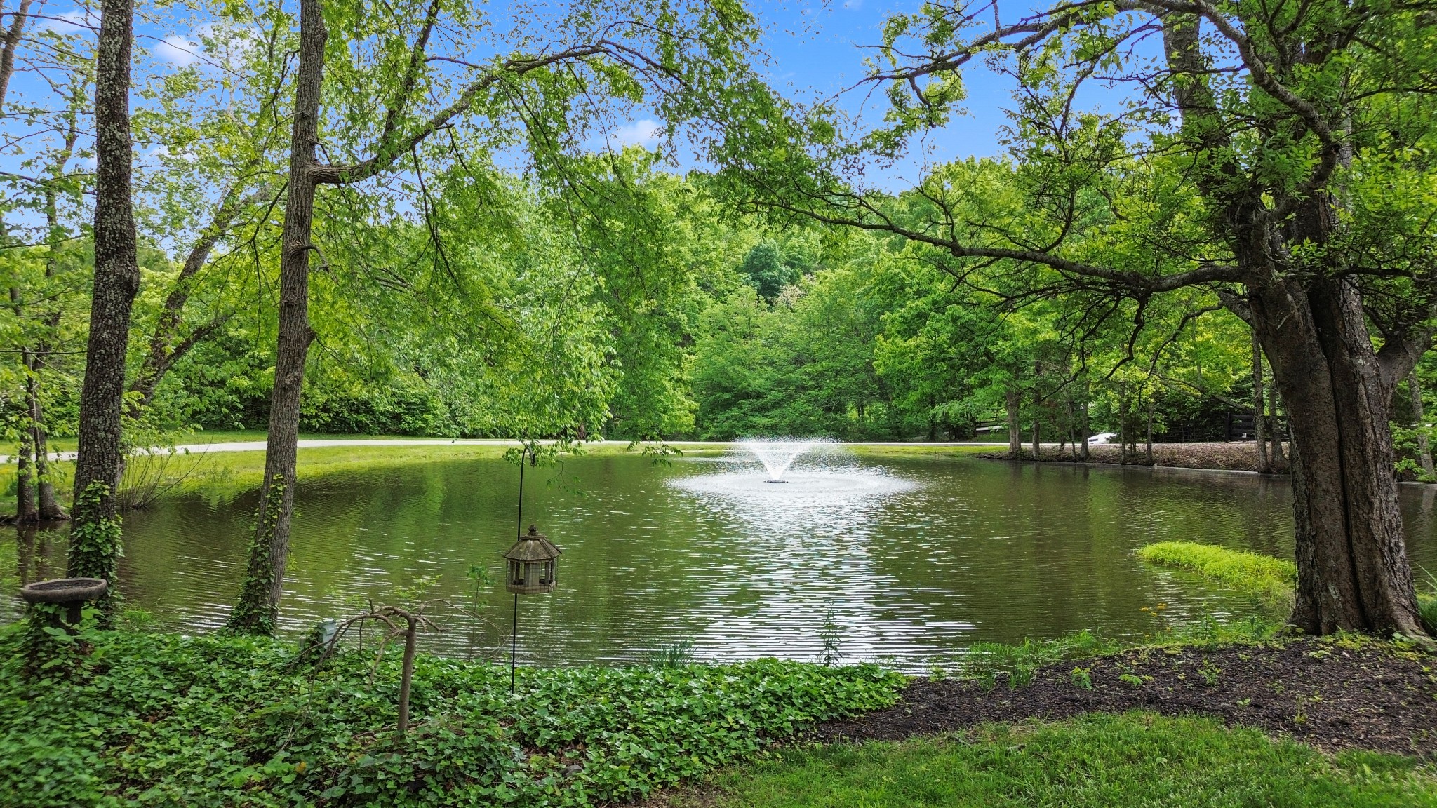 1708 Sugar Ridge Road Spring Hill, TN 37174 - Photo 56 of 59 a view of a lake with a yard and large trees
