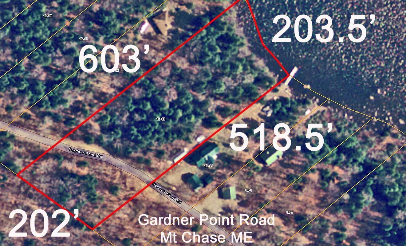 97 Gardner Point Road Mount Chase, ME 04765 - Photo 11 of 33 aerial-road-map-shin-pond