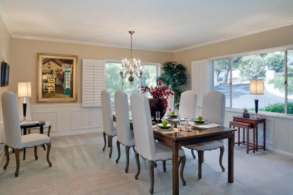 1935 Mission Ridge Road Santa Barbara, CA 93103 - Photo 3 of 10 a view of a dining room with furniture and chandelier