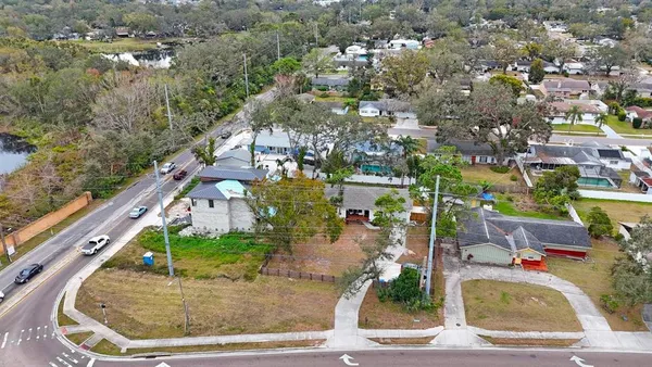 a view of a city with tall buildings
