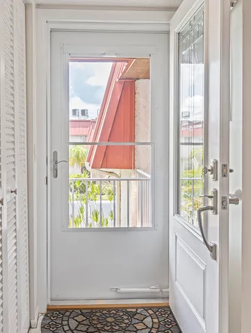 a bathroom with a window