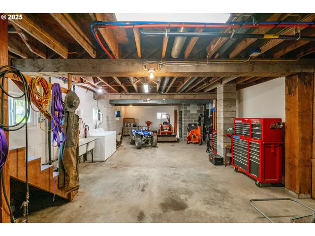 a view of storage and utility room