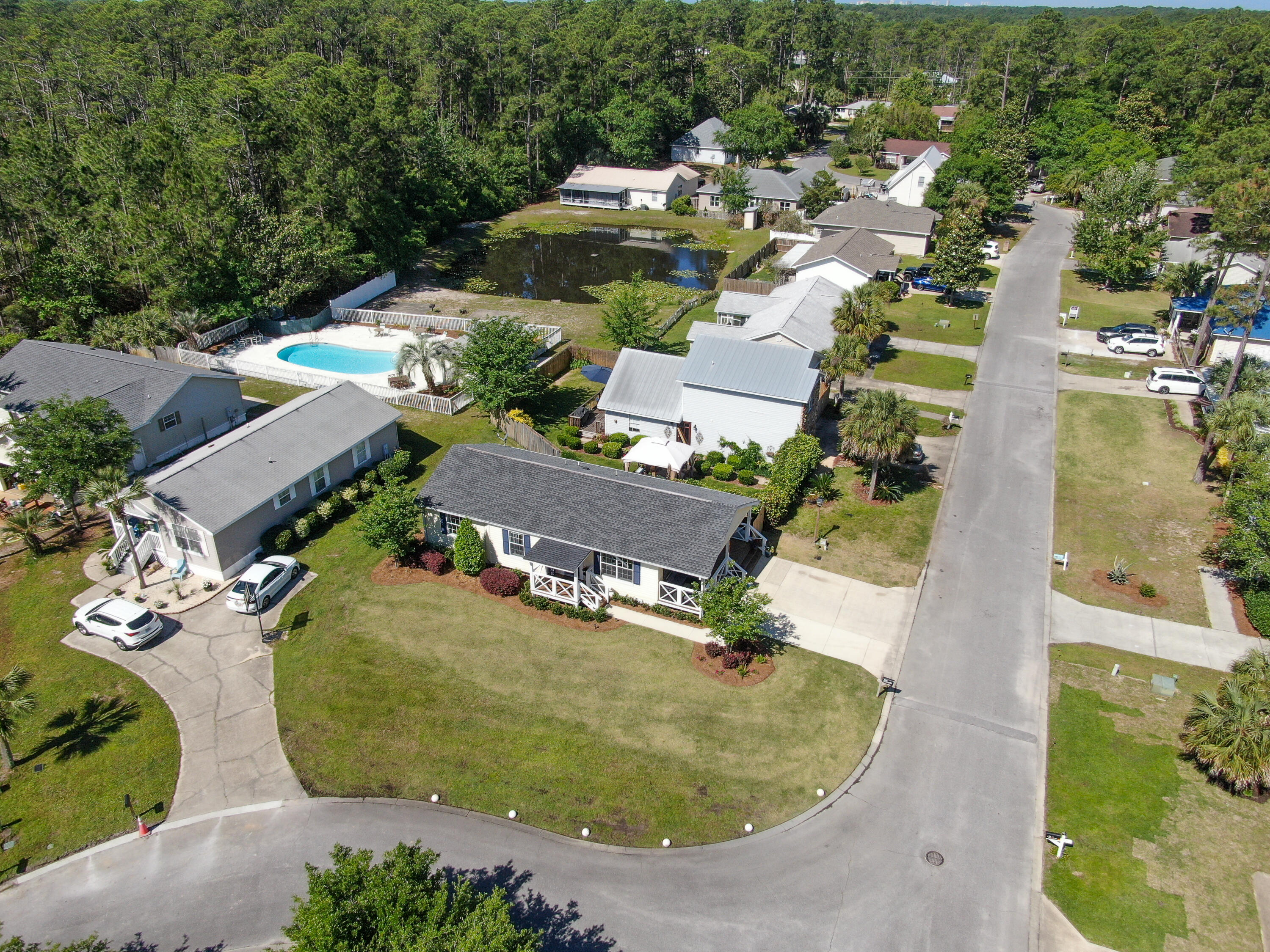 190 Plantation Way Santa Rosa Beach, FL 32459 - Photo 3 of 41 an aerial view of a house with outdoor space