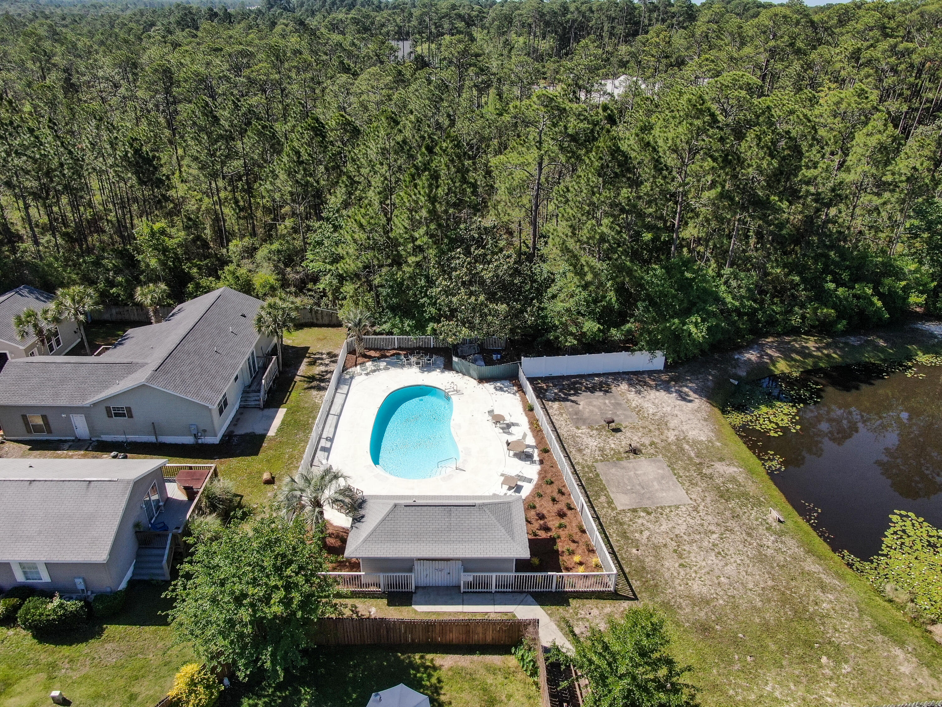 190 Plantation Way Santa Rosa Beach, FL 32459 - Photo 4 of 41 an aerial view of a house with outdoor space