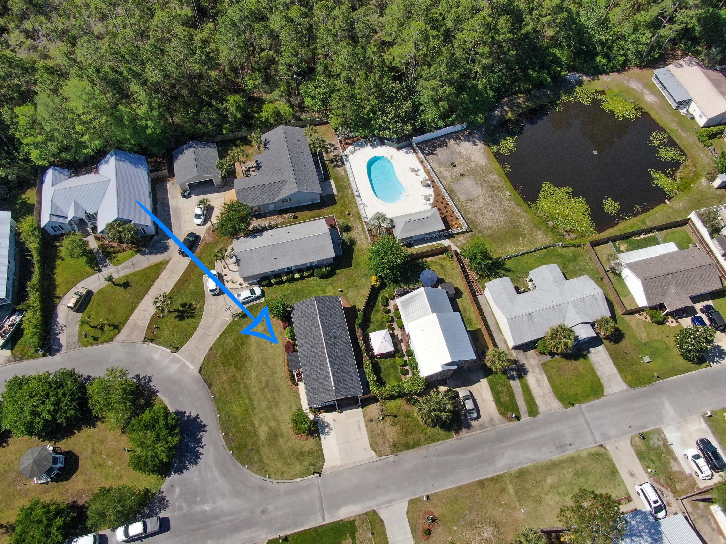 190 Plantation Way Santa Rosa Beach, FL 32459 - Photo 8 of 41 an aerial view of a house with outdoor space