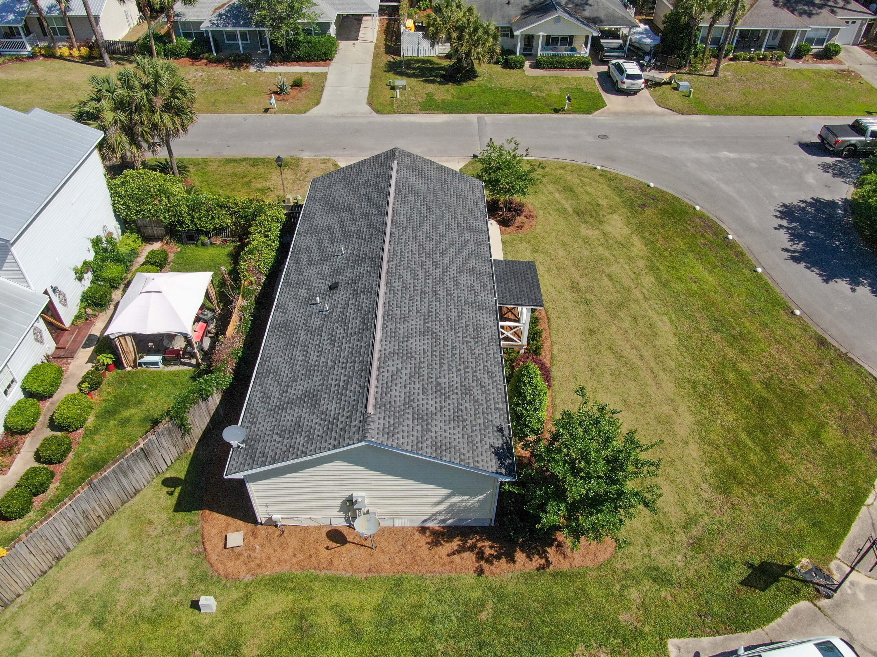 190 Plantation Way Santa Rosa Beach, FL 32459 - Photo 9 of 41 an aerial view of a house with a garden