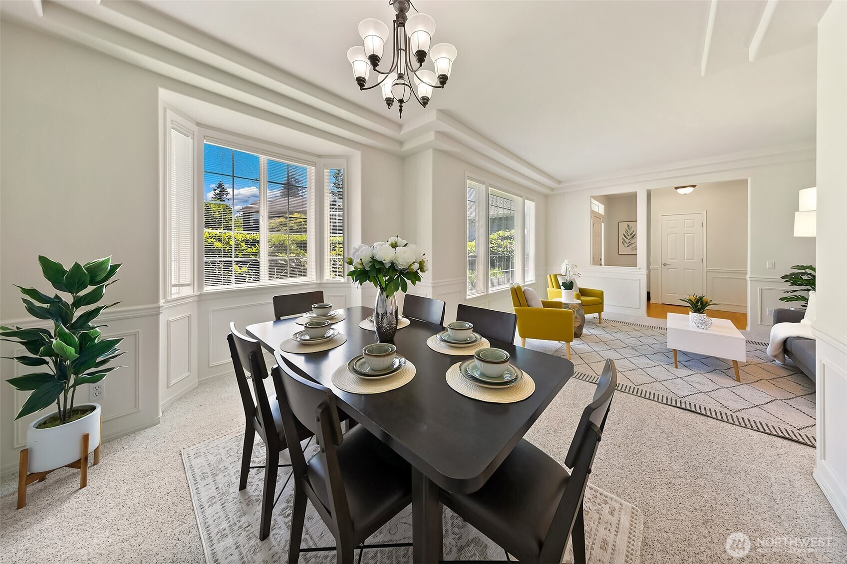 20604 Damson Road Lynnwood, WA 98036 - Photo 4 of 24 a view of a dining room with furniture window and outside view