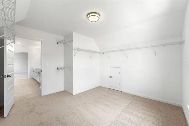 a view of a room with an empty space