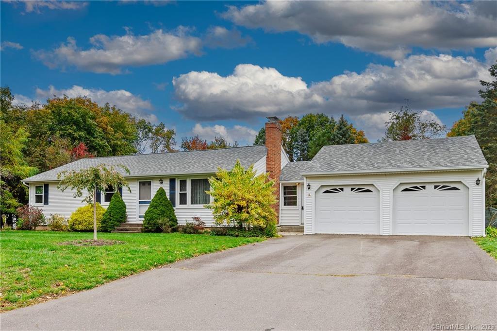 25 Mandel Drive Southington, CT 06489 - Photo 1 of 1 a aerial view of a house with a yard and a garage