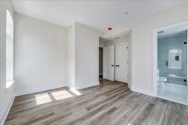 wooden floor in an empty room
