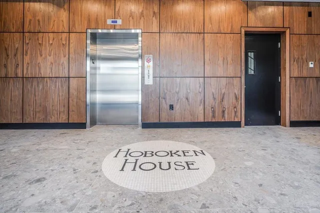 a front view of a building