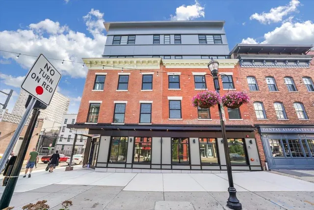 a car parked in front of a building