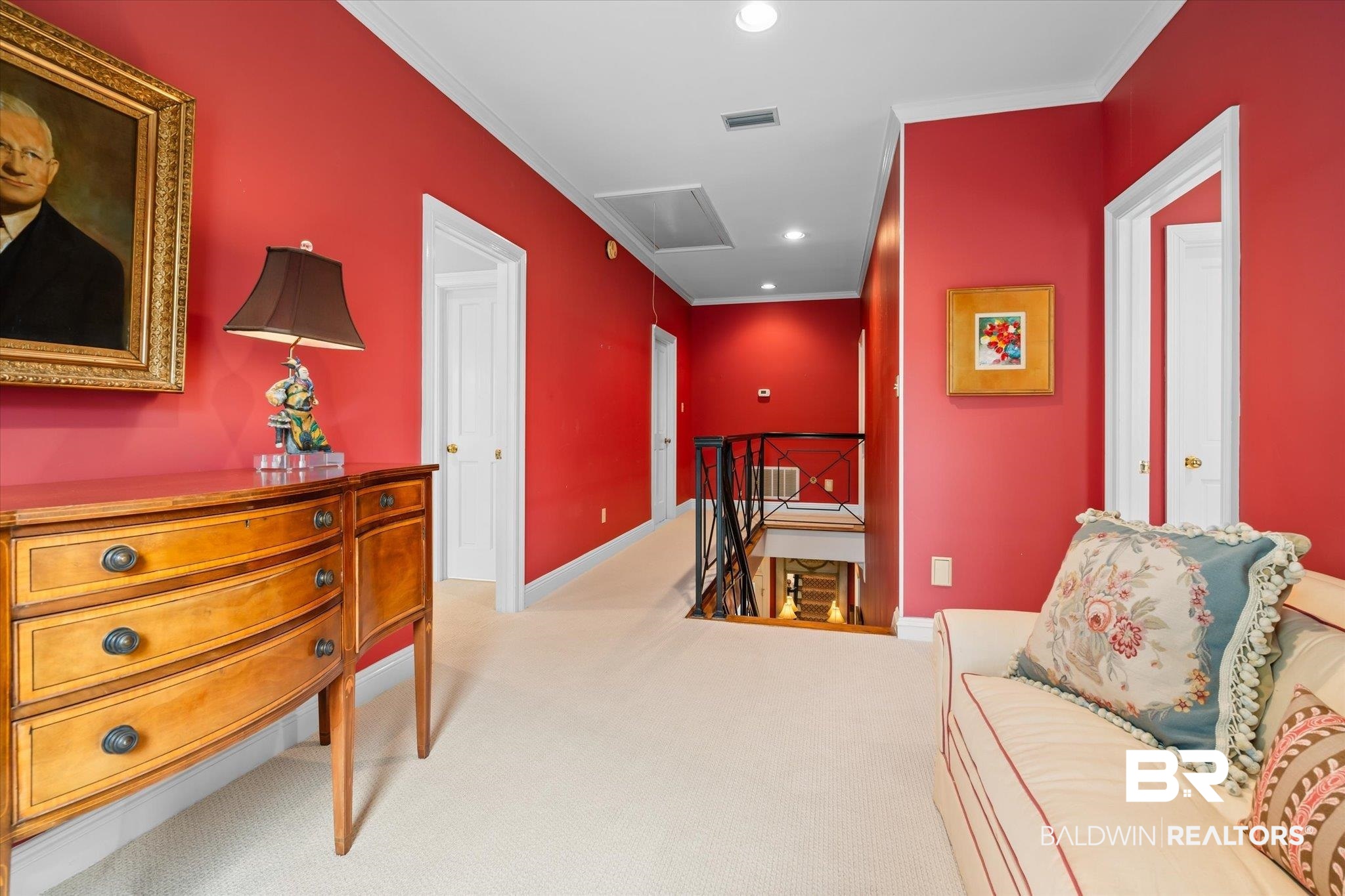 354 Dogwood Lane Mobile, AL 36608 - Photo 21 of 44 Sitting room with ornamental molding and light carpet