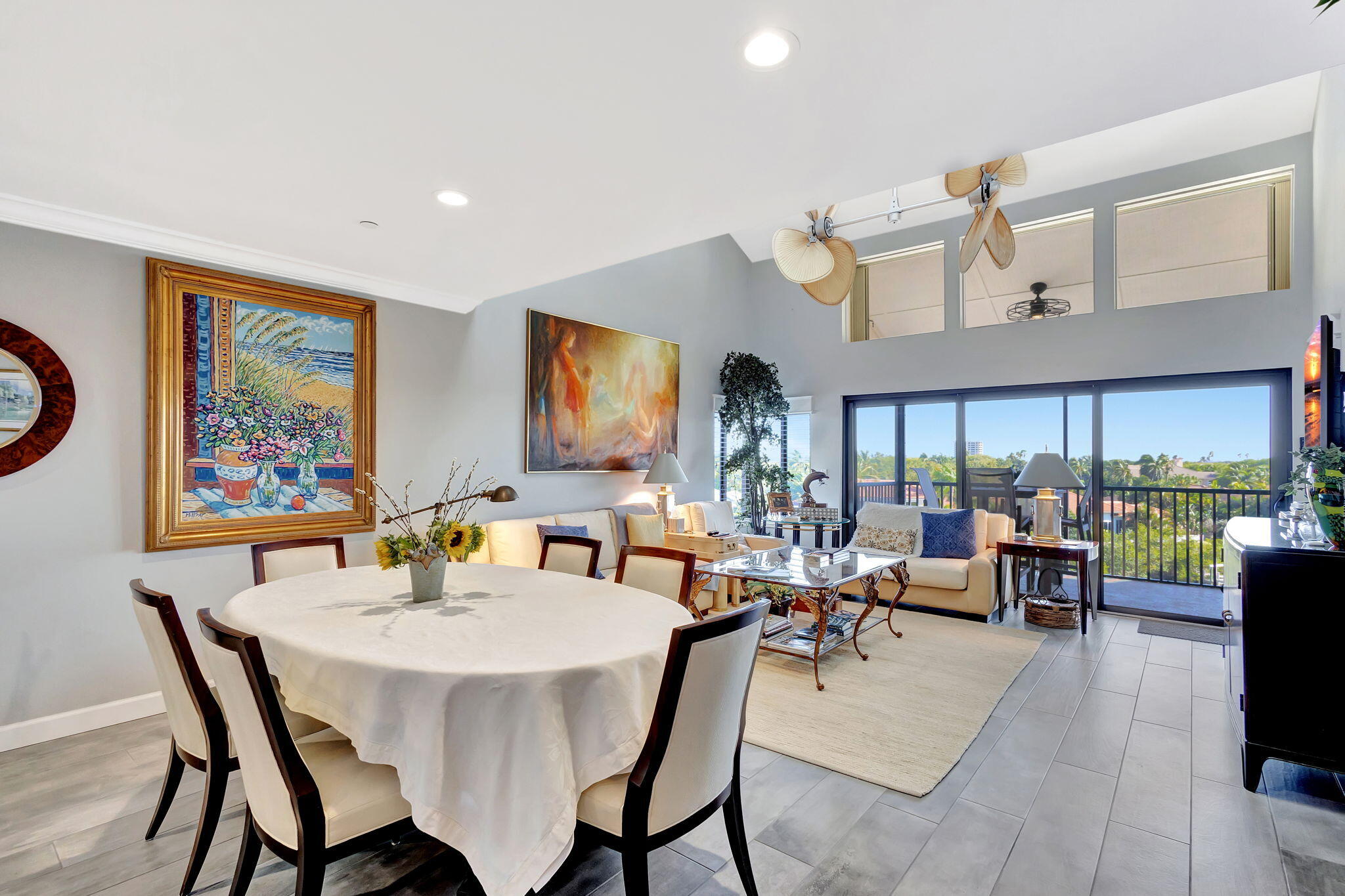 16910 Bay Street, Unit E503 Jupiter, FL 33477 - Photo 25 of 33 a view of a dining room with furniture window and outside view