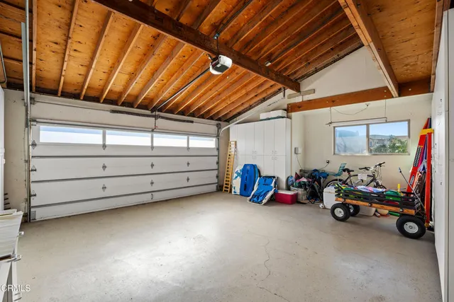 an aerial view of parking