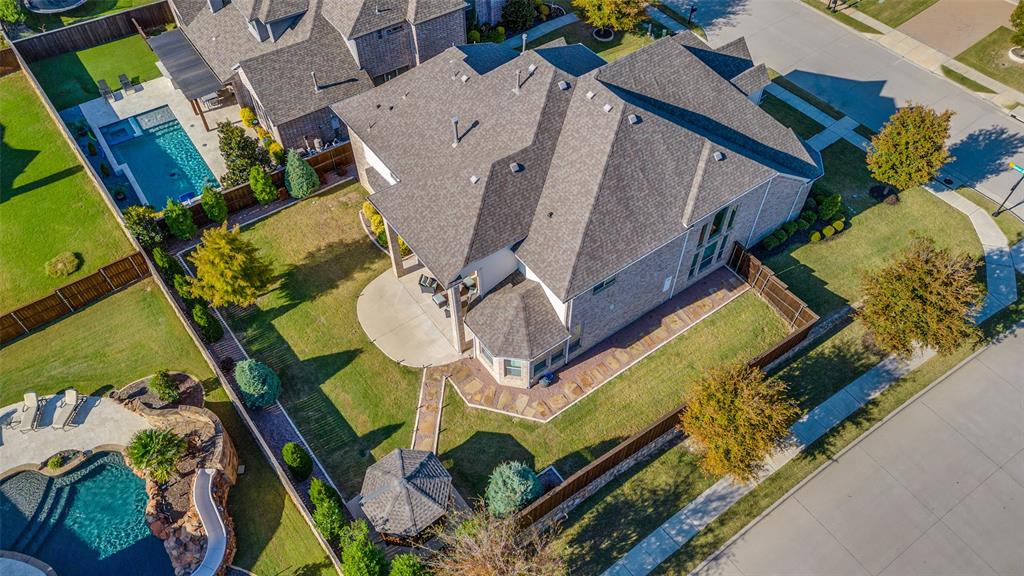 2631 Seabiscuit Road Celina, TX 75009 - Photo 37 of 40 an aerial view of residential houses with outdoor space