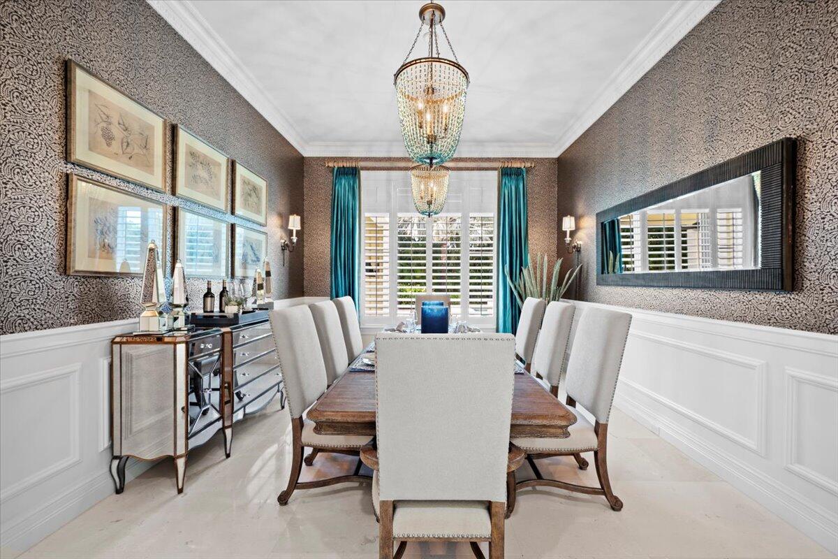 5775 Lady Luck Road Palm Beach Gardens, FL 33418 - Photo 25 of 45 a view of a dining room with furniture window and outside view