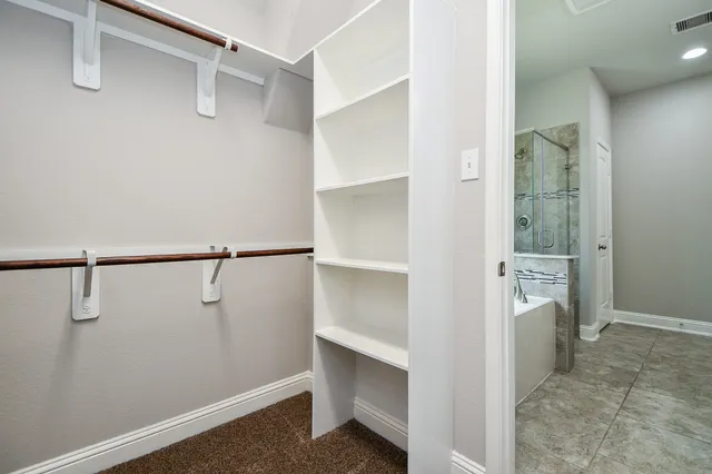 a view of walk in closet