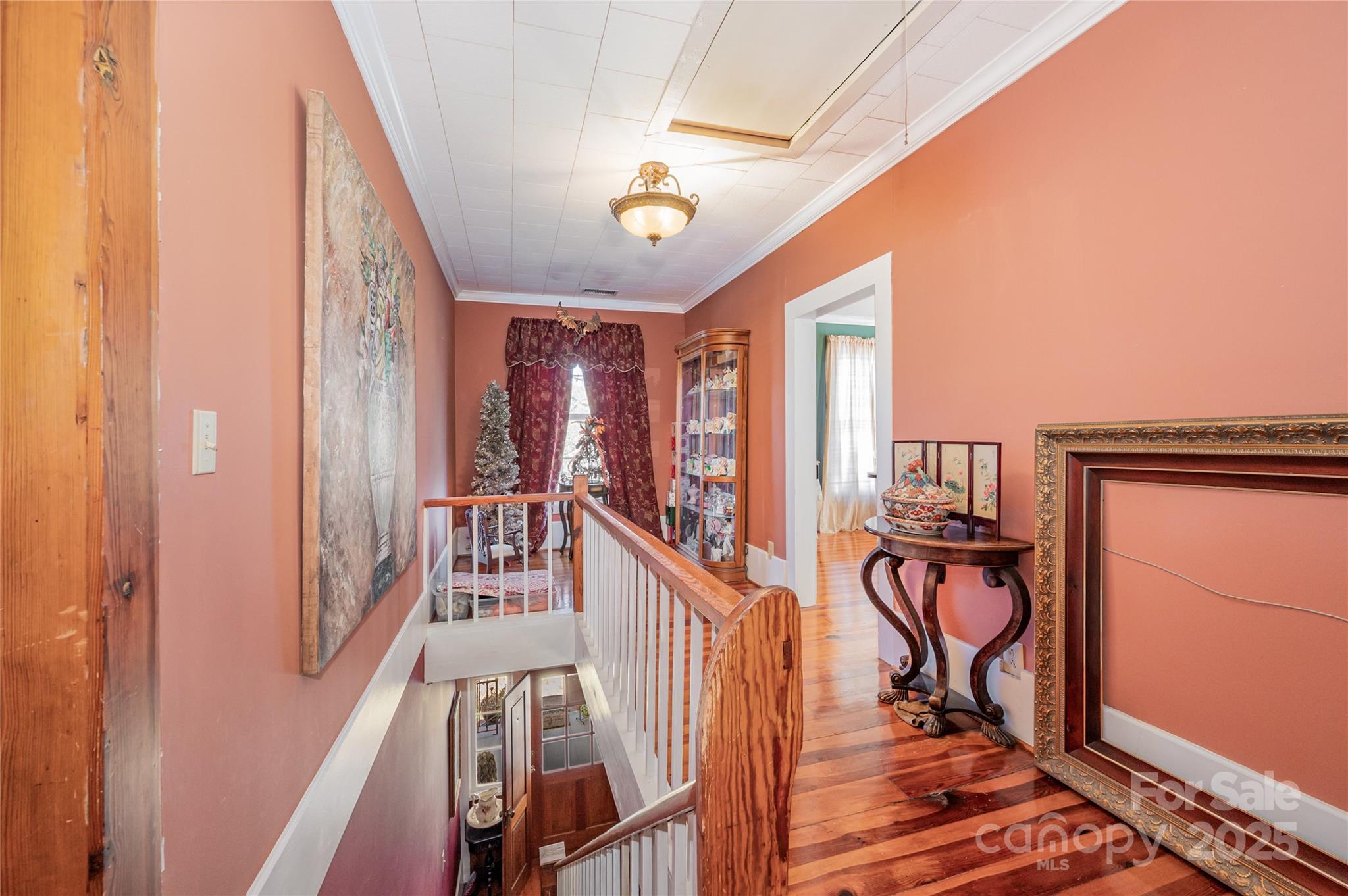4833 Casar Road Lawndale, NC 28090 - Photo 20 of 48 a view of a hallway with wooden floor and staircase