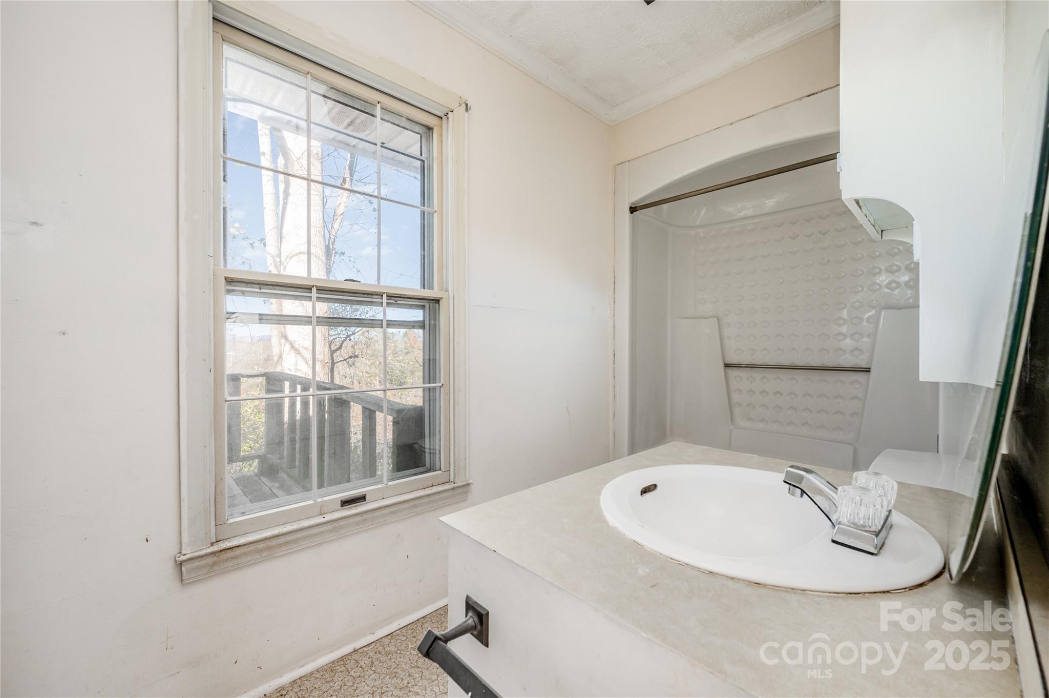 4833 Casar Road Lawndale, NC 28090 - Photo 35 of 48 a bathroom with a sink and mirror