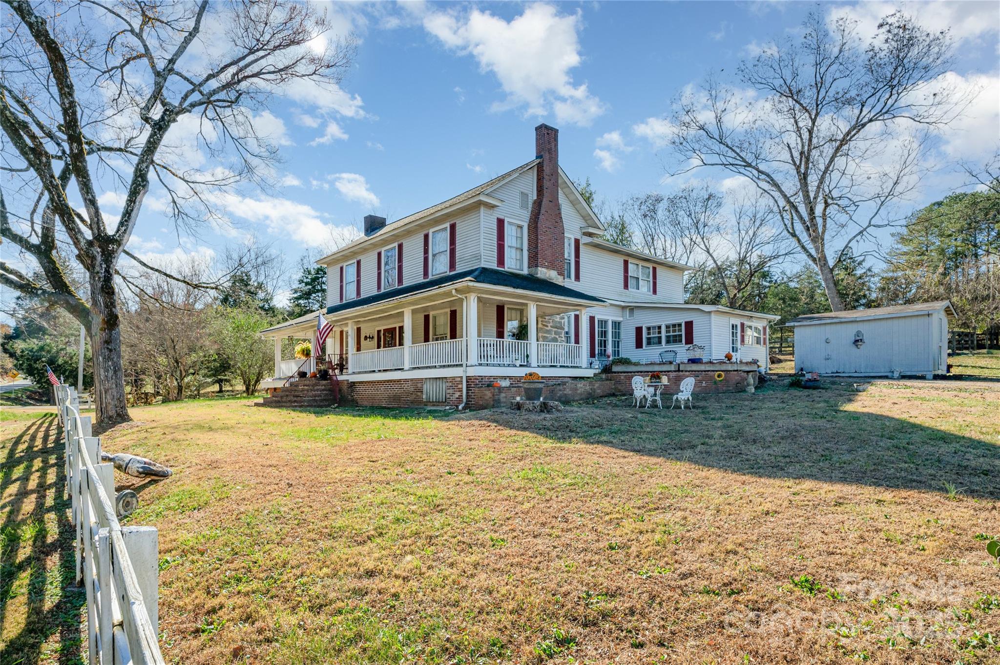 4833 Casar Road Lawndale, NC 28090 - Photo 4 of 48 a front view of house with yard and trees