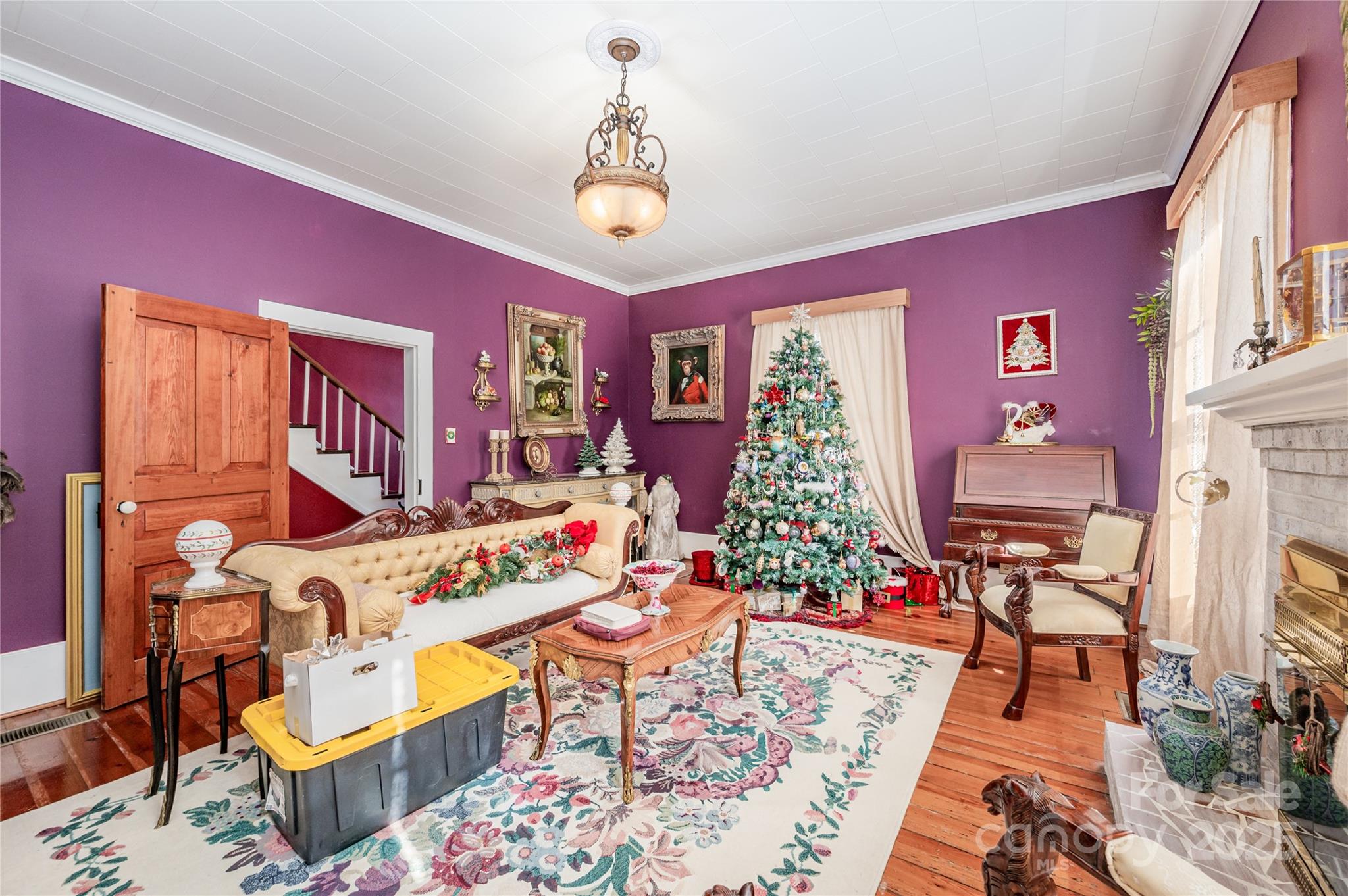 4833 Casar Road Lawndale, NC 28090 - Photo 8 of 48 a living room with furniture and a flat screen tv