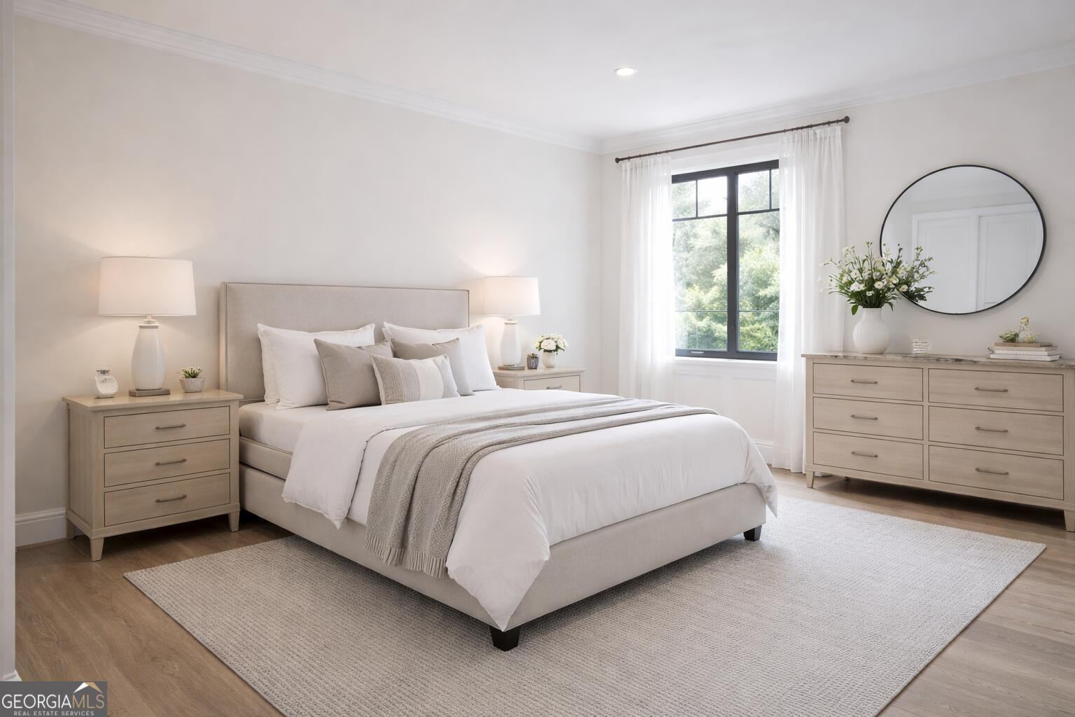 6390 Ivey Road Southeast Mableton, GA 30126 - Photo 8 of 14 a bedroom with a bed and a dresser