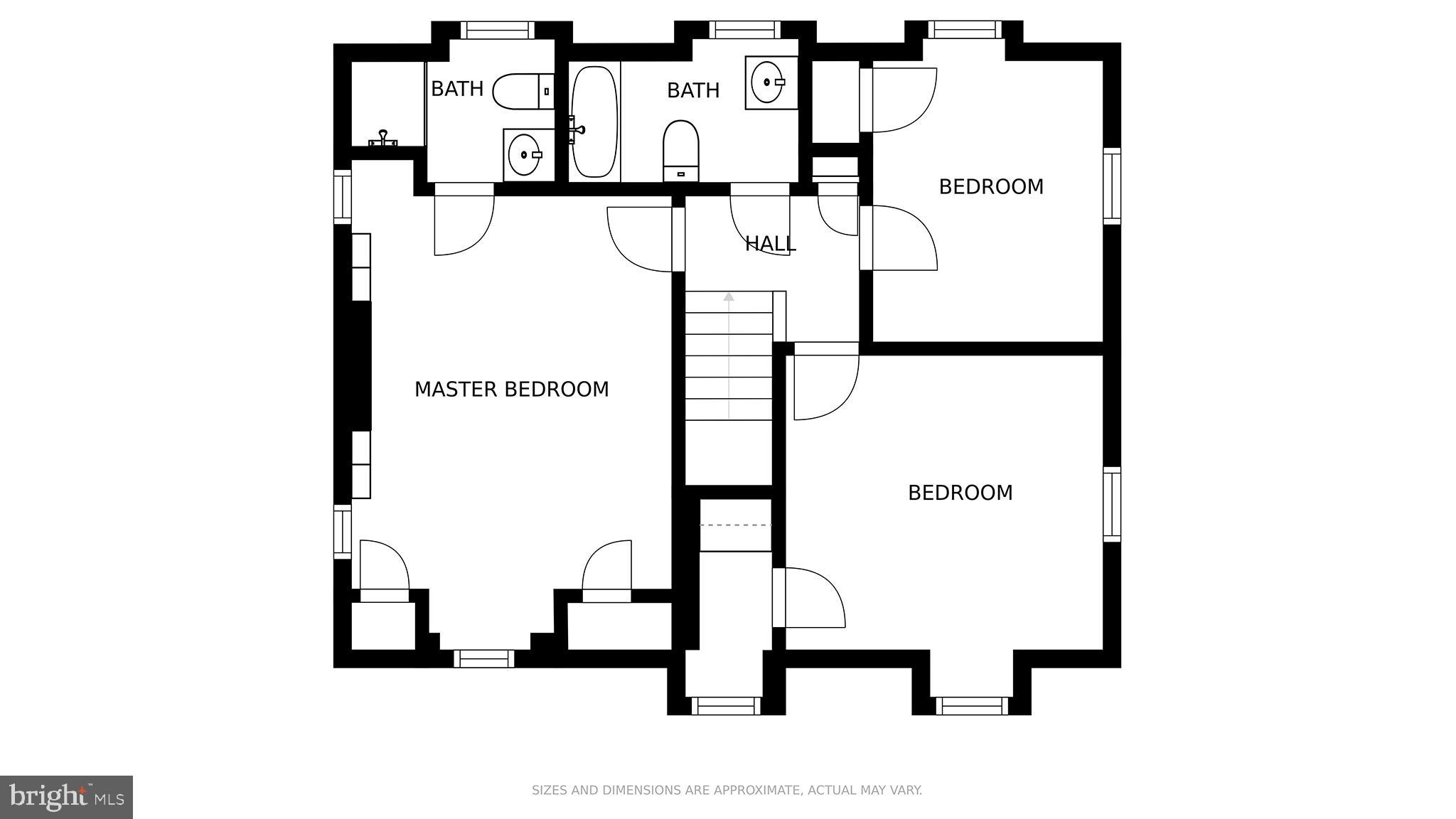 325 Paddington Road Baltimore, MD 21212 - Photo 41 of 45 Upper level floor plan